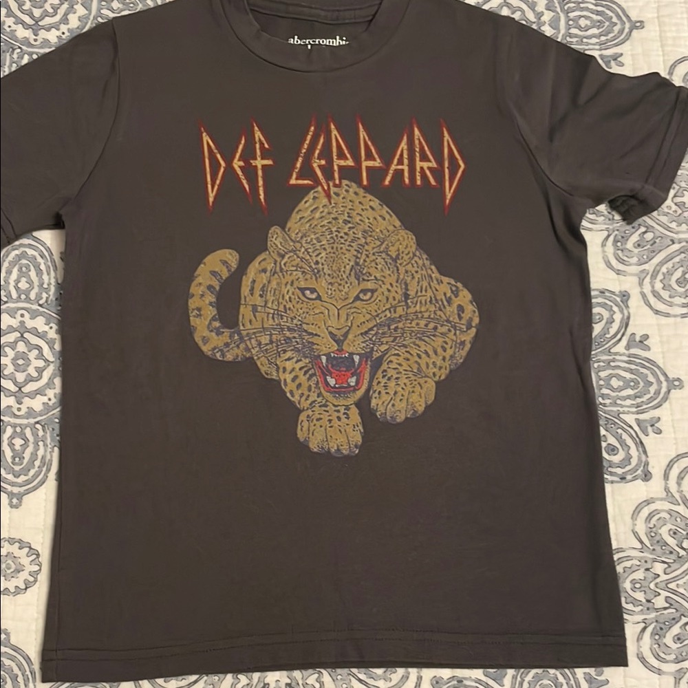 Abercrombie & Fitch Kids Def Leppard Tee - Dark Gray NWOT